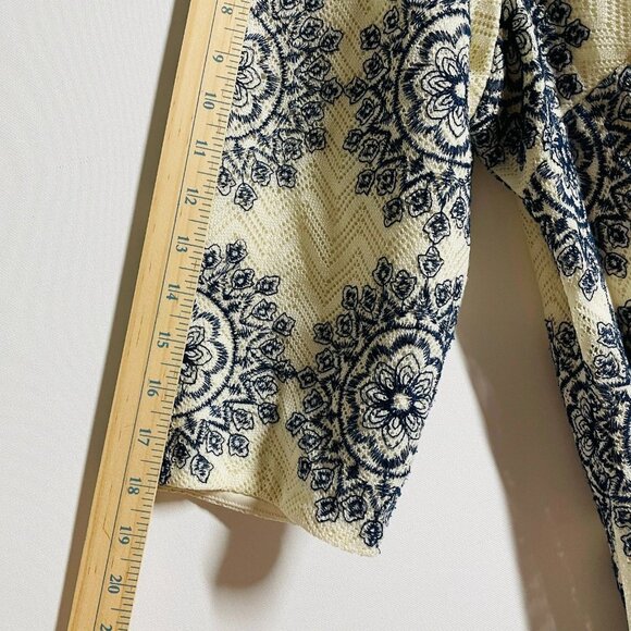 Jessica Howard Womens Ivory Knit Elbow Sleeves Mandala Shift Dress Size 20W - Picture 11 of 11